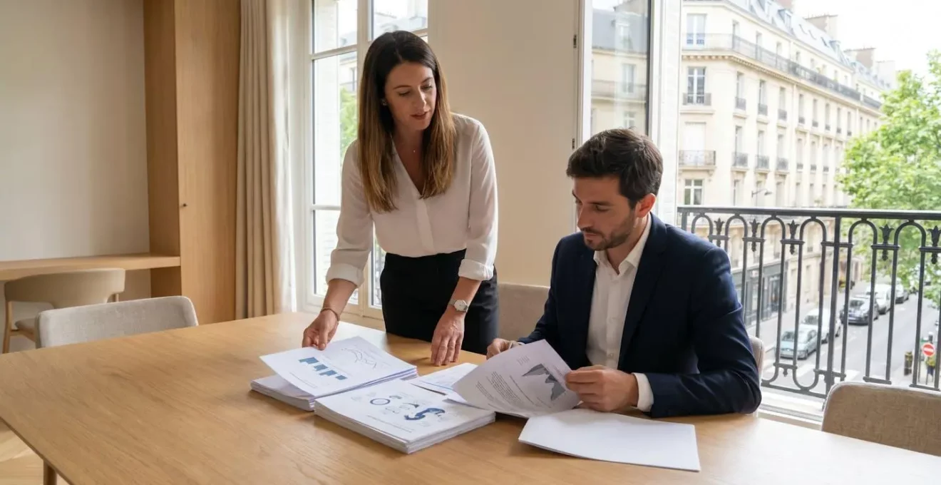 Expert en solutions énergétiques renouvelables présentant des options biopropane à un responsable d'entreprise